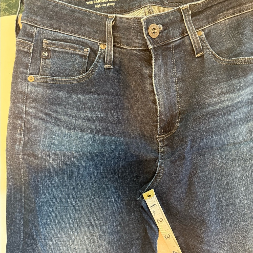 AG ADRIANO GOLDSCHMIED WOMANS HIGH RISE FARRAH SKINNY SIZE 26R - Picture 10 of 11